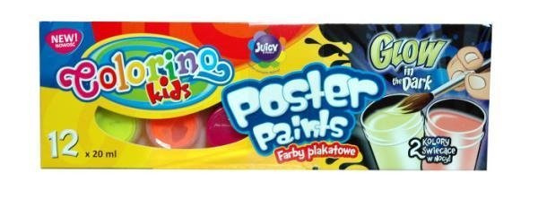 Farby plakatowe 12kol 20ml COLORINO