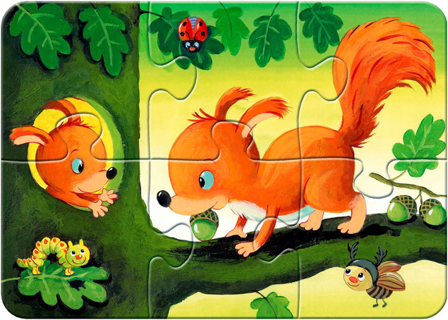 Puzzle Ravensburger 20 elementów Małe rodziny zwierząt