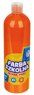 Farba Szkolna Plakatowa Pomarańczowa 500ml W Butelce 3+ Astra