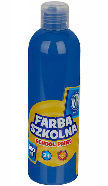 Farba Plakatowa Szkolna 500ml CIEMNONIEBIESKA 3+ Astra 301109004