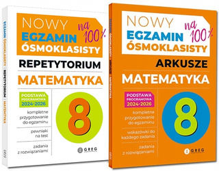 2x Egzamin Ósmoklasisty KOMPLET Matematyka Greg ZESTAW