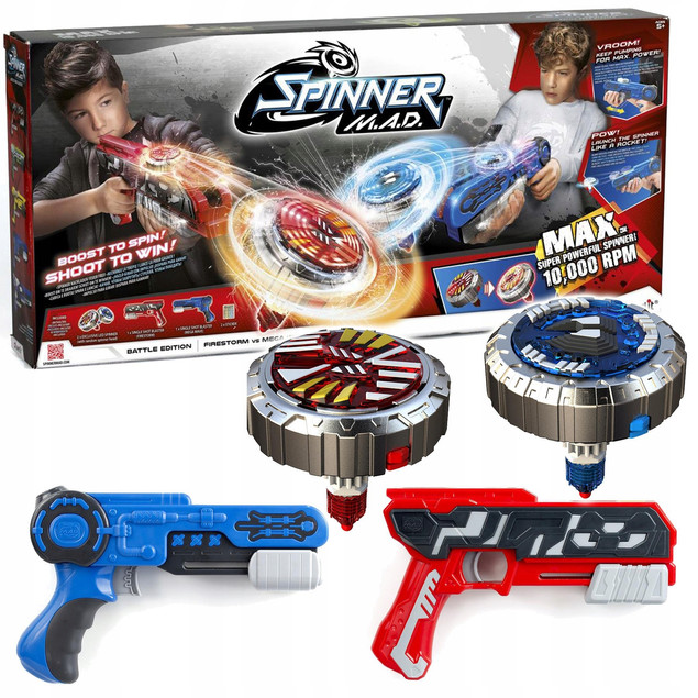 Wyrzutnia Silverlit Spinner M.A.D. Battle Edition Firestorm vs Mega Wave