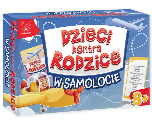 Gra Planszowa Dzieci kontra Rodzice W Samolocie KANGUR