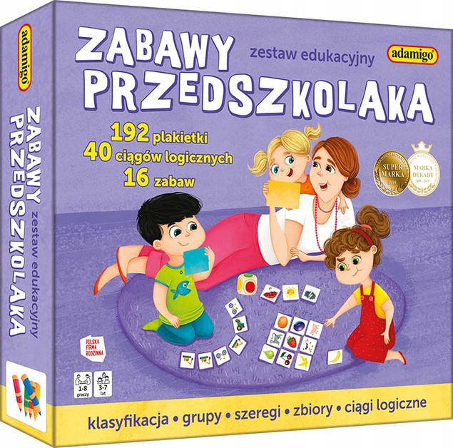 ZABAWY PRZEDSZKOLAKA Zajęcia Dydaktyczne 3+ Adamigo