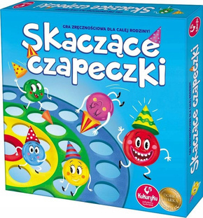 Skaczące Czapeczki Gra Planszowa Zręcznościowa Dla Dzieci 5+ Kukuryku 60017