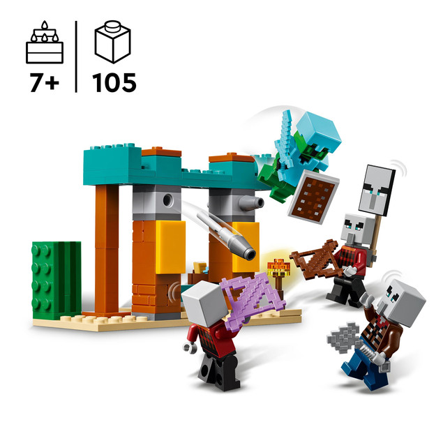 LEGO® MINECRAFT 21267 Pustynny patrol złosadników