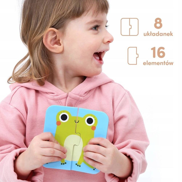 Puzzle Układam Połówki Zwierzątka