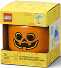 LEGO POJEMNIK GŁOWA MINI DYNIA ø 10x12cm Pomarańczowy Organizer