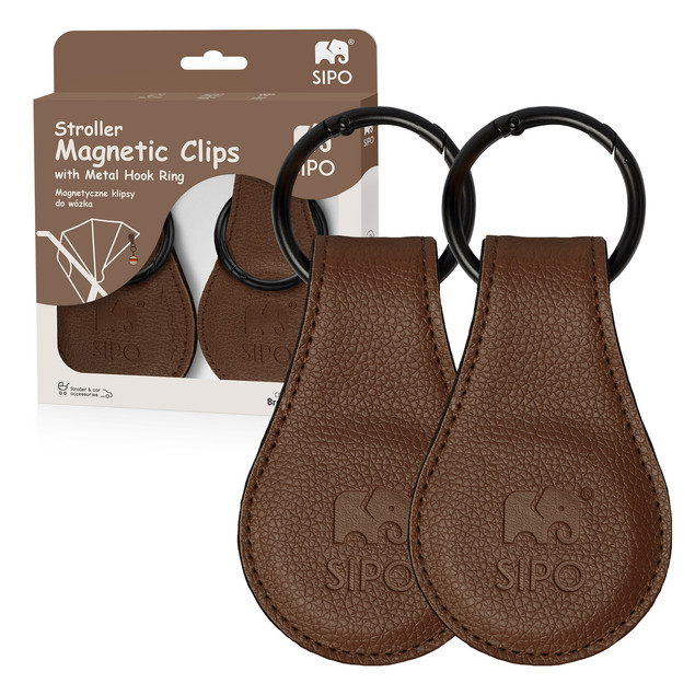 Uchwyt do wózka uniwersalny SIPO odcienie brązu i beżu