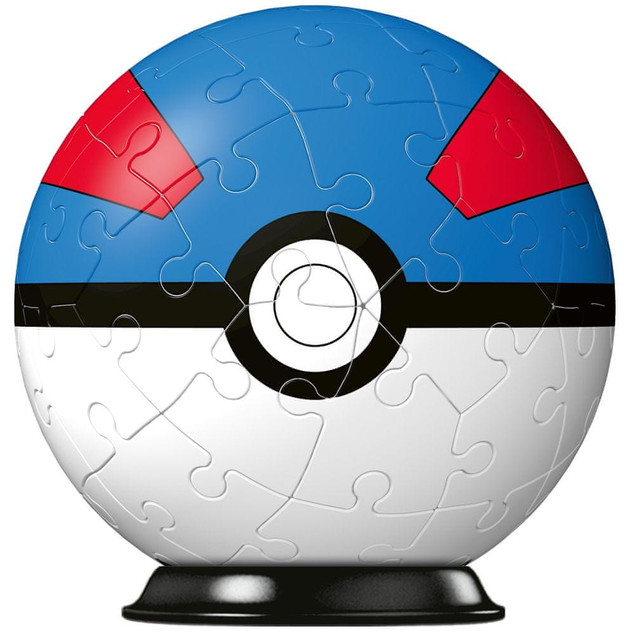 Puzzle 3D Ravensburger kula pokemon niebieska 54 el. 112654