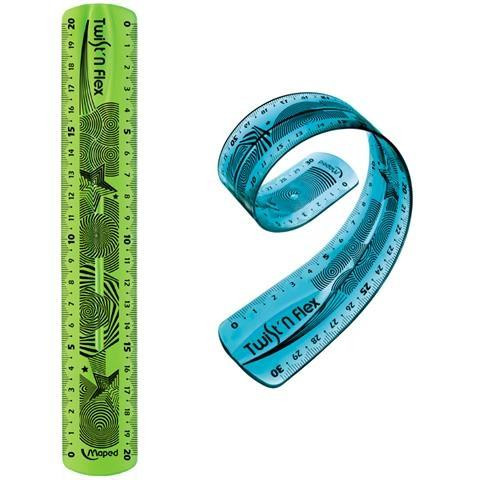 Linijka szkolna Twist'n Flex niełamliwa 20 cm