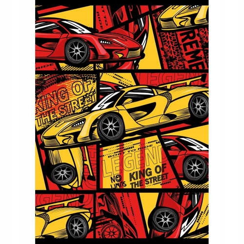 ZESZYT W TRZY LINIE A4/32 KARTKI LAMINOWANY UNIPAP MIX CHŁOPIĘCY - 4 sztuki