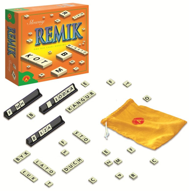 Remik Słowny De Lux Gra Rodzinna Słowna 8+ Alexander 0368
