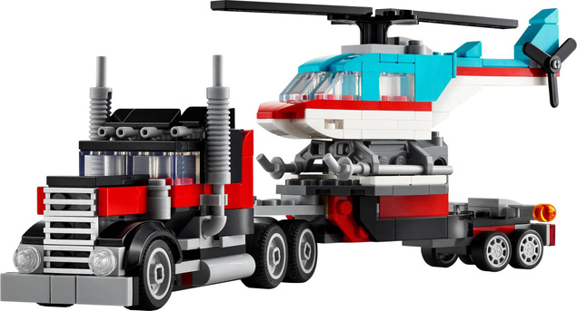 LEGO Creator Ciężarówka Z Platformą i Helikopterem 270el. 7+ 31146