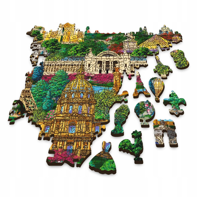 Trefl Puzzle drewniane 1000 el. Francja, znane miejsca