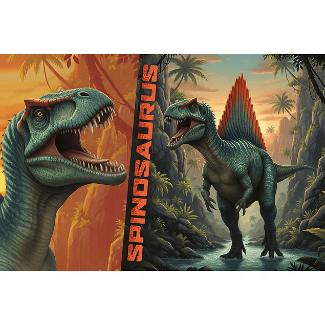Puzzle Trefl 100 el. Spinosaurus Dinozaur dla Dzieci +5