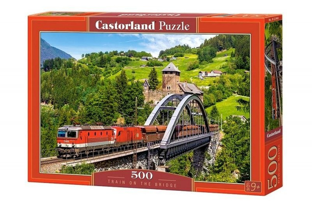 Puzzle 500 Train On The Bridge Castorland 