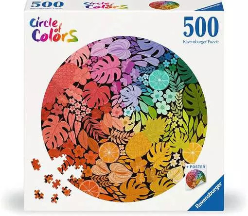 PUZZLE 2D 500 PALETA KOLORÓW. TROPIKI