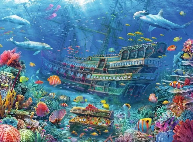 Puzzle 200 Zatopiony statek XXL