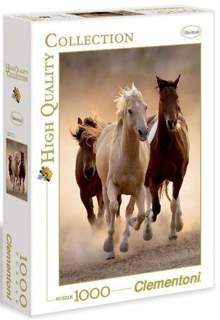 Clementoni Puzzle HQC 1000 Running horses 39168