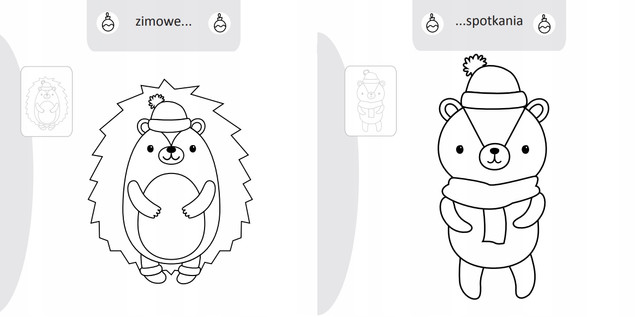 Malowanie-doklejanie. Choinka