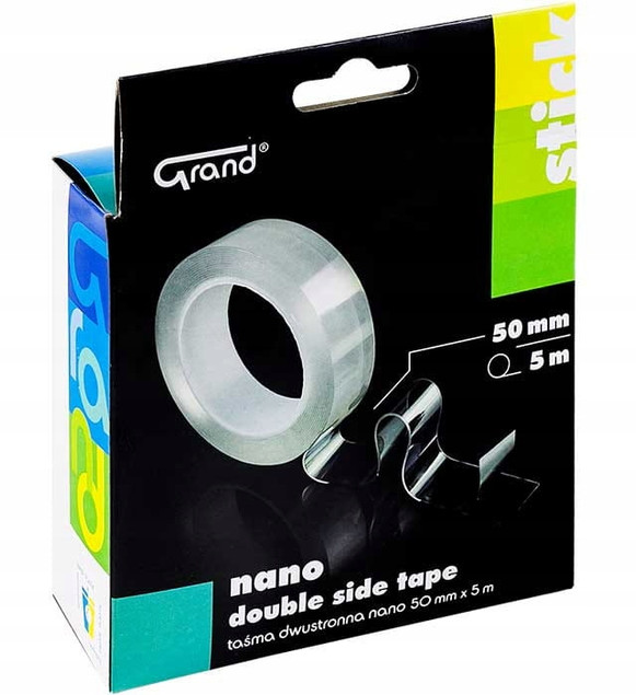 Taśma dwustronna nano GRAND 50 mm x 5 m x 1 mm