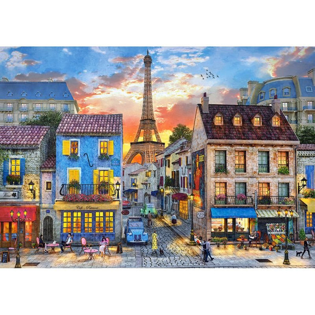 Puzzle 500 Układanka Paryż Miasto FRANCJA Wieża Eiffla Ulice 9+ Castorland