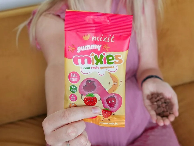 Żelki Naturalne Mixies Truskawka Banan