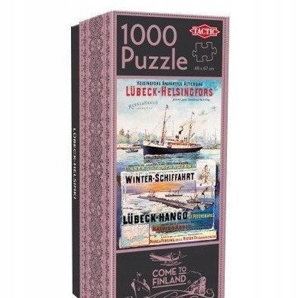 Puzzle 1000 Tactic Lubeck-Helsinki – Malownicza Podróż po Miastach