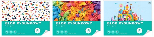 Blok Rysunkowy A3 Biały 20 Kartek Interdruk