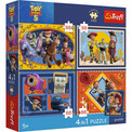 Trefl Puzzle PPK, Toy Story 4w1 Czas Zabawek 4x88 el. + Plakat Kolekcjonerski