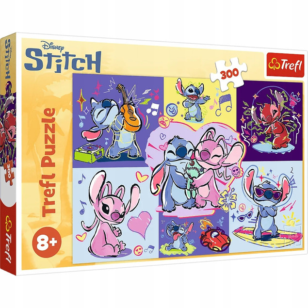 Trefl Puzzle 300 el. Disney Lilo & Stitch Zakręcony Stitch 23033
