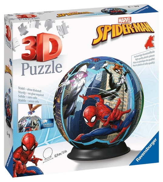 Puzzle Ravensburger Kula 3D Spiderman 72 elementy