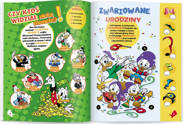 Kaczor Donald 90 dni zabawy Ameet książka aktywności naklejki
