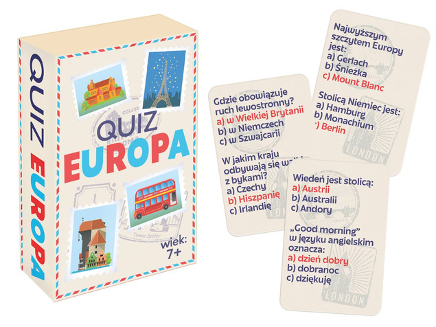 Quiz Europa Mini Gra Edukacyjna Kangur
