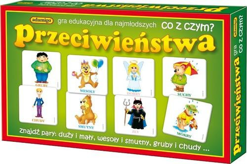 Gra planszowa Przeciwieństwa Adamigo Edukacyjna Memory dla Dzieci 3+