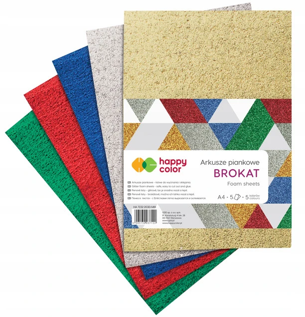 Arkusze Piankowe A4 BROKATOWE 