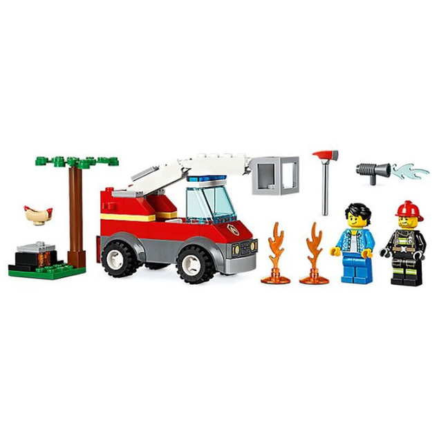 Płonący grill klocki zestaw CITY 60212 LEGO