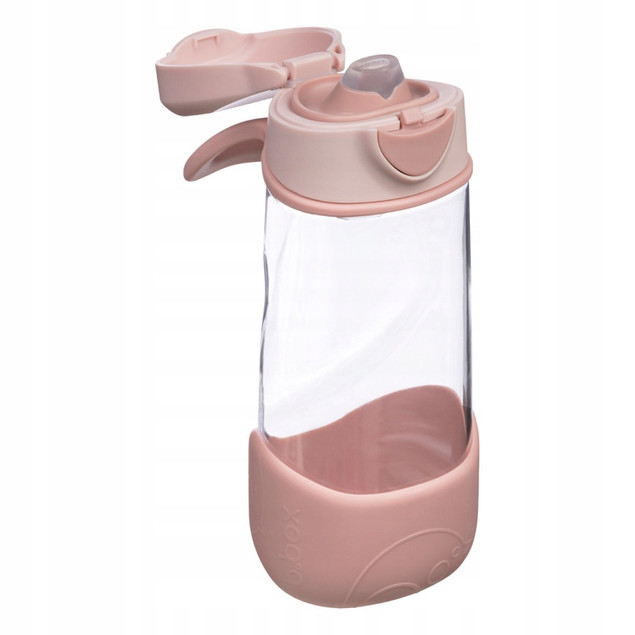 Sportowa butelka tritanowa z ustnikiem dla dzieci 450 ml B.Box różowa