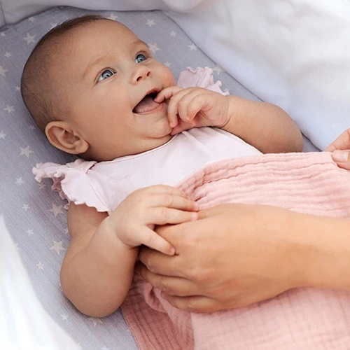 Pieluszki bambusowe Babyono różowe komplet