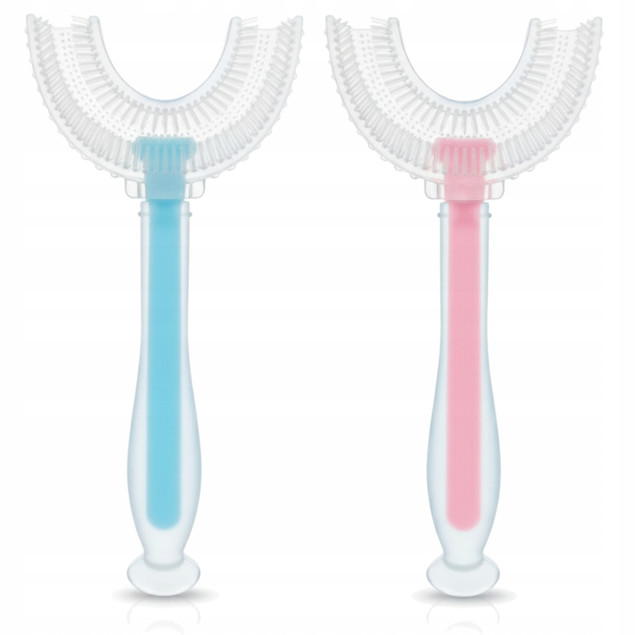 SZCZOTECZKA DO MYCIA ZĘBÓW DLA DZIECI SILIKONOWA W KSZTAŁCIE U BOCIOLAND