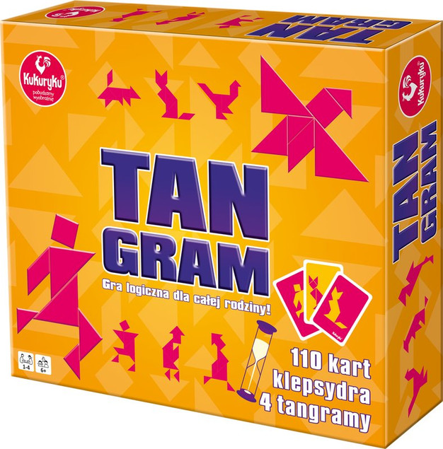 Gra Logiczna Tangram Kukuryku Klasyczna Chińska Łamigłówka