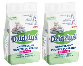 2x DZIDZIUŚ Proszek Do Prania HIPOALERGICZNY Uniwersalny Dla Dzieci 1,5kg