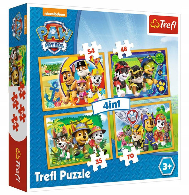Puzzle 4w1 PSI PATROL Trefl