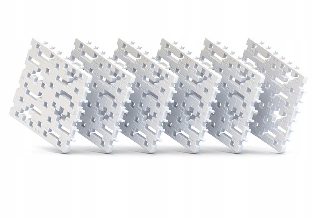 Zestaw Meli Basic Baseplate Gray 6 sztuk