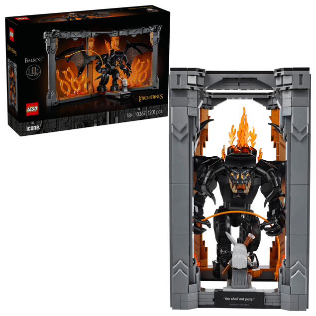 LEGO Icons Władca Pierścieni: Book Nook z Balrogiem 10367
