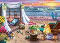 Puzzle Ravensburger Na plaży Cabana 500 elementów papierowe