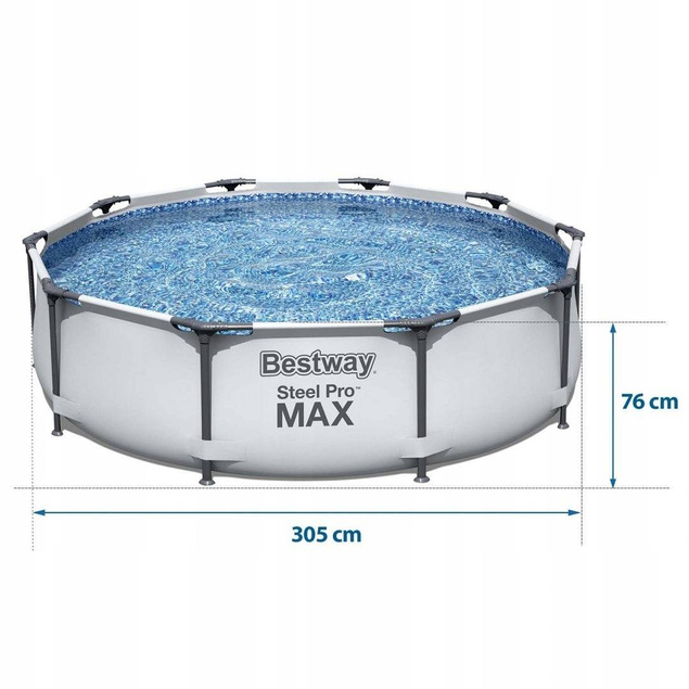 BASEN OGRODOWY BESTWAY STELAŻOWY 305X76