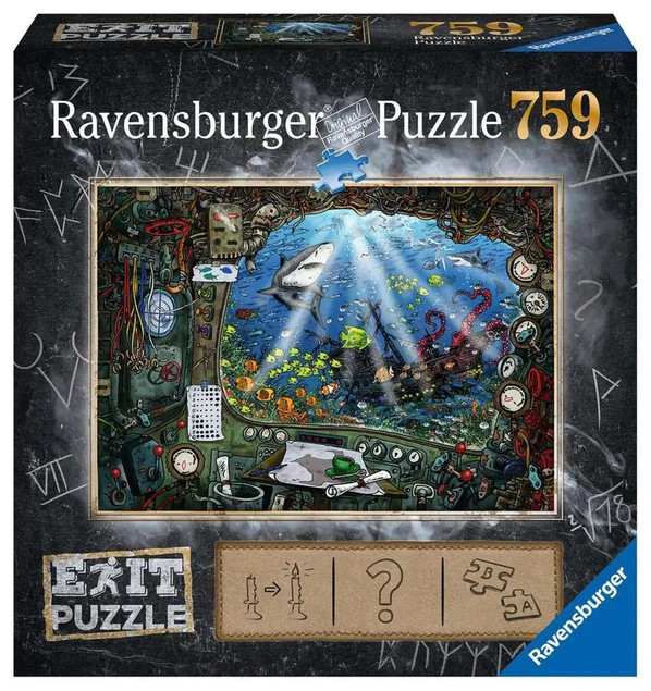 Puzzle Ravensburger 759 elementów Sottomarino Exit Puzzle