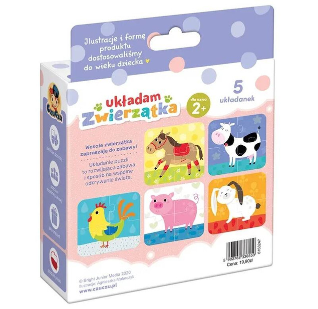 Puzzle Układam Zwierzątka